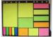 Mixed colors Sticky note set with different sizes PET and paper for office