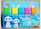 Lovely Panda shaped Fancy Sticky Notes personalized 42 x 11mm