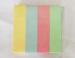Customized Recycled Pastel Sticky Notes 3"x3" with neon page marker