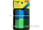 Assorted pet flags dispenser Pop Up Sticky Notes green and blue 2 pads