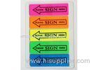 Novelty Tabbed reusable sticky notes repositionable with no marks left