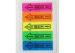 Novelty Tabbed reusable sticky notes repositionable with no marks left