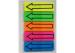 Attractive Index arrow shaped Sticky Notes 44X12.5mm x20 sheets 5 pads