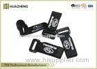 Wire Cord Hook And Loop Fastener Straps Printed Logo RoHS PAHS