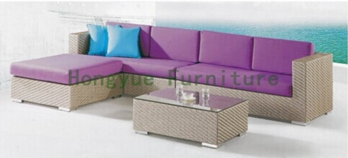 Rattan wicker corner sofa furniture set outdoor sofa set