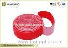 Red Adjustable Nylon Double Sided Velcro Tape Industrial Strength