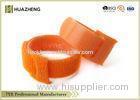 Adjustable Orange Industrial Velcro Reusable Cable Ties Wrapping