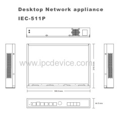 D525 Desktop Network Appliance 4 network ports for entry-level UTM firewall VPN IPS