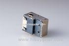 21.6MM Single Port SMD Low Profile RJ45 Jack With 10 / 100 / 1000 Transformer And LED