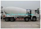 New Style HOWO Big Concrete Mixer Truck 17 CBM tank 8X4 engine 371hp