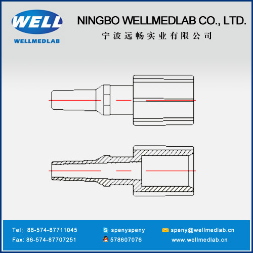 blood line rotating body plastic injection mould