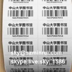 Single Color Plain Printed Barcode Label Stickers Roll for Commercial Use