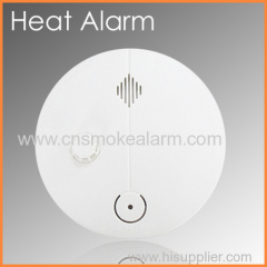 Battery operated fire detection heat alarm