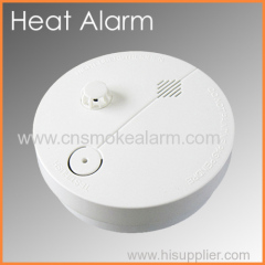 Battery operated fire detection heat alarm
