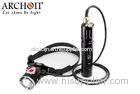 Waterproof 1000 Lumens Canister Dive Light 100 Meters Type III Anodizing