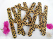 leopard beautiful emery board nail file