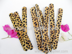 leopard beautiful emery board nail file