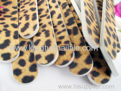 leopard beautiful emery board nail file