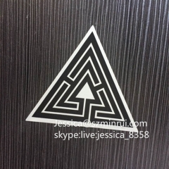 Custom Permanent Adhesive Sticker Tamper Evident Security Self Destructible Sticker Eggshell Die Cut Vinyl Sticker