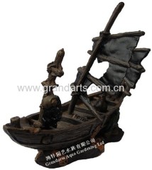 aquarium decoration sunk boat shipwrecks