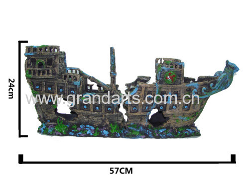 aquarium decor sunk boat shipwrecks HOME DECORATION