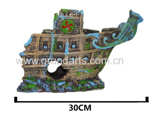 aquarium decor sunk boat shipwrecks HOME DECORATION