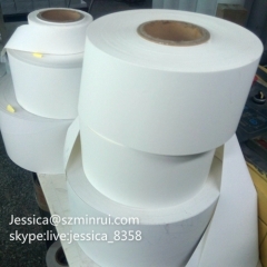 Custom Brittle Eggshell Material One Sided Adhesive Paper Destructible Vinyl Eggshell Paper Label Paper Material Rolls