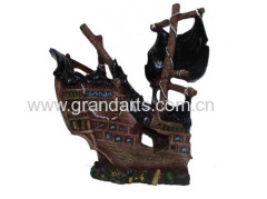 artcraft aquarium decor sunk boat