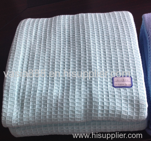 100% Cotton Waffle Thermal Blankets Hospital Blankets Cellular Blankets