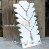 White Acrylic Tiered Necklace Display Stands 3mm - 7mm Hold 8 Necklace