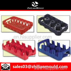 custom OEM plastic bottle crate mould with high precision in China