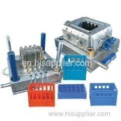 custom OEM plastic bottle crate mould with high precision in China