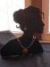 5mm Acrylic Jewelry Necklace Display Bust Black 0 .88mm Hole Laser Engraving