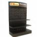 Big Retail 3 Tier Floor Display Stands Black Available For Commodity Promotion
