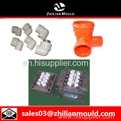 custom OEM plastic pipe fitting mould with high precision in China
