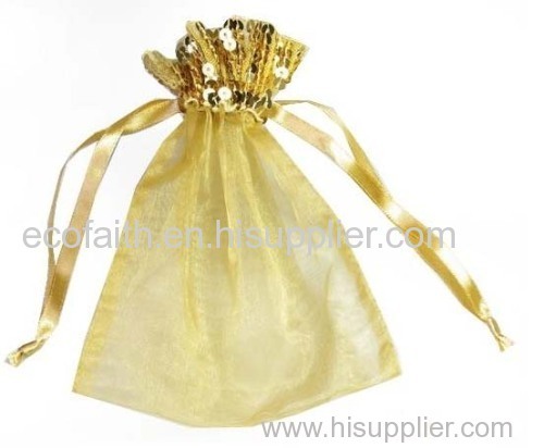 organza drawstring gift pouch bag