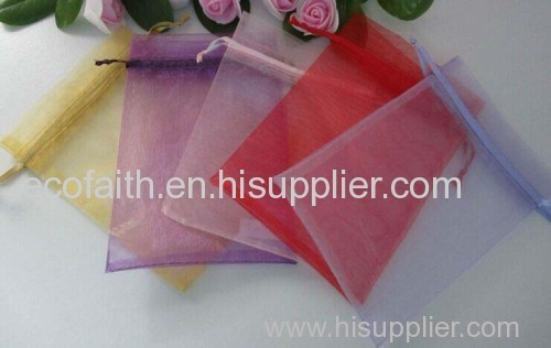 colorful organza collecting bag