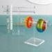 T Bar Jewellery Display Stands Acrylic Bracelet Necklace HolderCrystal Glass Big Round Tube