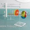 T Bar Jewellery Display Stands Acrylic Bracelet Necklace HolderCrystal Glass Big Round Tube