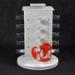 Revolving White Acrylic Sunglasses Display Stand For 20pcs Glasses