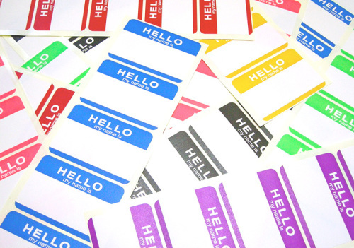 MINRUI self adhesive labels factory custom any design for free hello my name is Eggshell sticker