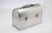 Silver Domed Toy Metal Tin Lunch Box For Kids 255 X 115 X 180 MM