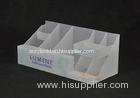 4mm White Acrylic Makeup Display Stand Cosmetic Store With CYMK Printing