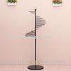 6 Inch Floor Metal Display Stands Spiral Shape For Towel Hanging