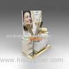 Three Tiers Makeup Plexglass Display Stand Crystal Tower Shaped