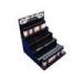 4 Tier Acrylic Makeup Display Stand Black Stable For Cosmetic Promotion