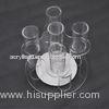 Acrylic Clear Advertisement Jewellery Display Stands 100pcs Logo Drilling