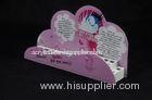 Cosmetic Organizer Countertop Eyeshadow Display Stand Printing Pink Cartoon Logo