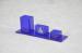 Table Top Brochure StandsCustom Blue Plastic Office Supplies Pen Holder Transparent