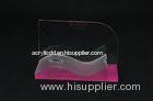 Clear Camera Advertising Display Stand Soft Wave Style For Promotion